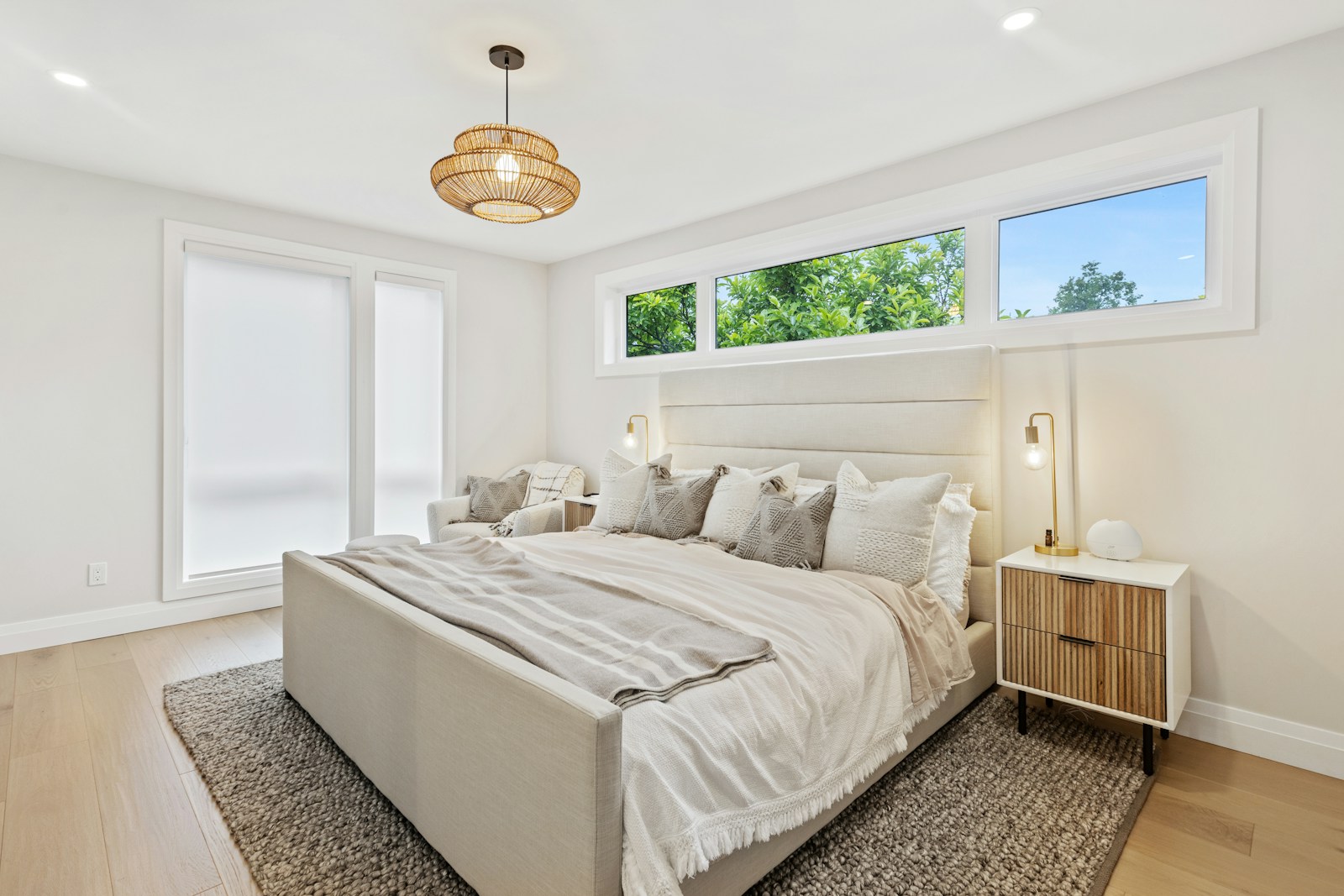 Chambre préparée pour un séjour